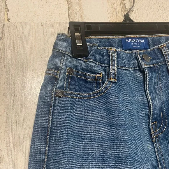 Boys Arizona Jean Co Bootcut Slim Faded Denim Jeans 7 - Picture 2 of 8